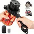 Electric Jar Opener for Seniors with Arthritis, TFCC & Weak Hands, Patented Power-Grip Auto-Tighten Manual Lid Opener, Rechargeable 2-in-1 Jar & Bottle Opener with Storage Hook & Non-Slip Pad(Black)