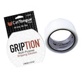 CATTONGUE GRIPS Non-Abrasive Grip Tape Roll - 2” Wide Heavy-Duty, Waterproof Anti-Slip Tape for Bathtubs, Stair Treads, Ramps & More - Indoor & Outdoor Non-Skid Solution (Clear, 10ft)