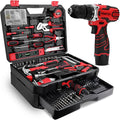 KingTool 276-Piece Tool Set Kit - Tool kit with 12V Cordless Power Drill Driver Toolbox Storage Case with Drawer, Drill Set Perfect for Homeowner, Diyer, Handyman, Fathers Day Gift