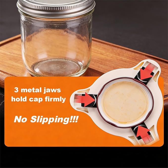 Jar Opener for Weak Hands & Seniors with Arthritis, Adjustable Lid Remover for Bottles, Easy Grip Can Opener Manual