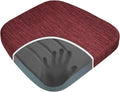 baibu Kitchen Chair Cushions, Dual-Layer Patented Design Molded Memory Foam Dining Chair Pads with Ties and Washable Cover, 17" x 16" x 2", Wine Red
