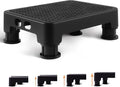 CHIKILLA Adjustable Step Stool for High Beds and Cars, 650lbs Heavy Duty Bed Step for Elderly, Non-Slip Mobility Platform for Bathtub, Kitchen, SUV, 4 Height Levels 3.4-5" Portable Stair Assist, Black