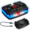 Guardian Angel Elite Series Safety Light (Blue/White Front & Blue Rear) - Rechargeable, Magnetic, Hands-Free Wearable LED Flashlight for Law Enforcement, First Responders, Firefighters, & Rescue Ops