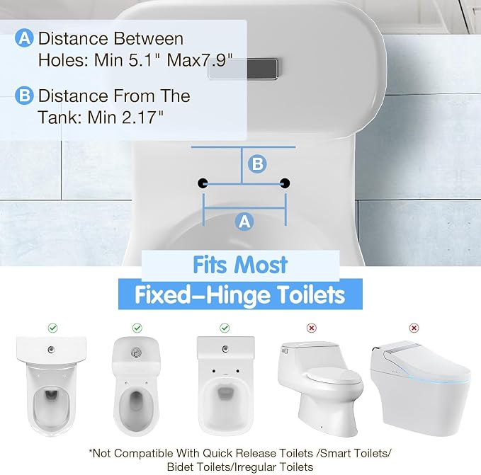 Toilet Safety Rails for Seniors（520lbs), Adjustable Toilet Handle for The Elderly and Disabled, Handicap Toilet Safety Frame Grab Bars, Toilet Support Rails