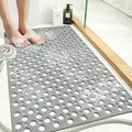 Tiamo Extra Large Non Slip Shower Mat for Inside Shower, 47x32 Inch Oversized Shower Stall Mat,Bath Mat for Shower with Big Suction Cups,Drain Holes,Two-Sided Anti-Slip