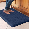 WISELIFE Kitchen Mat Cushioned Anti Fatigue Floor Mat,17.3"x28", Thick Non Slip Water Resistant Kitchen Rugs and Mats,Heavy Duty Foam Standing Mat for Kitchen,Floor,Home,Office,Desk,Sink,Laundry, Blue