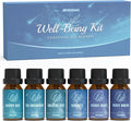 ARVIDSSON Essential Oil Blends Set, Well-Being Blend Gift Set - Sweet Dreams, Happy, Serenity, Breathe, Energy, Air Freshening, Natural Essential Oils for Diffusers, Candle Making