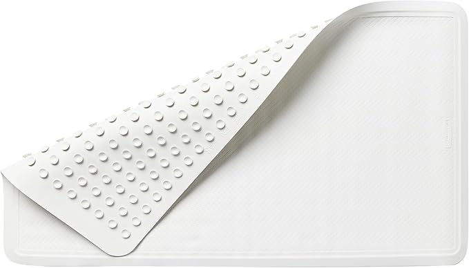 Rubbermaid Commercial Products Safti-Grip Bath Mat, Large, White, Suction-Backed, for Commercial/Residential Use for Home/Hotel/Shower/Bathtub (Pack of 12)