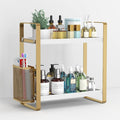 LEMIKKLE Bathroom Counter Organizer with Basket, Perfume,Makeup Organizers for Vanity,Storage Organizers for Bathroom, Kitchen, Dresser（White）