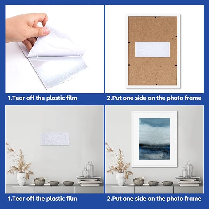 4 Inch x 18 Feet White Hook and Loop Tape with Adhesive, Nylon Heavy Duty Hook and Loop Tape Strips, Non Slip Rug Grippers, Wall Adhesive Strips, Keep Couch Cushions from Sliding - White