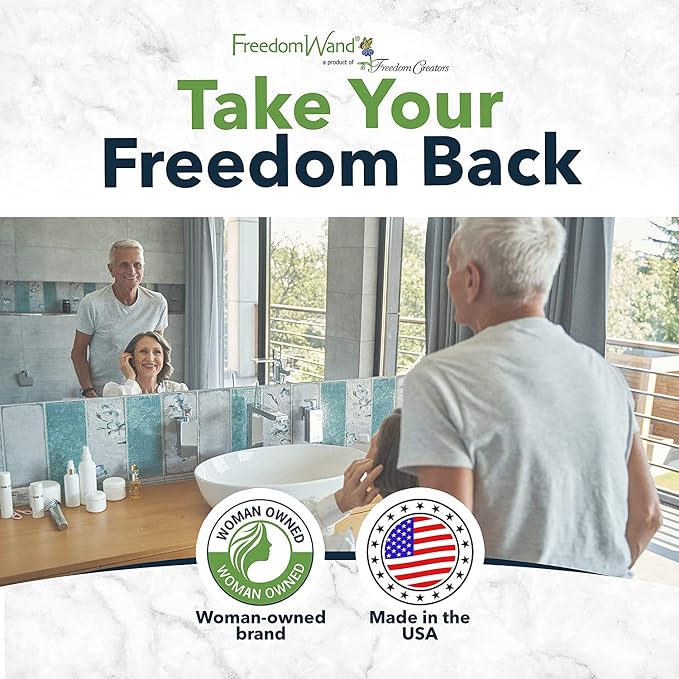 FreedomWand Multipurpose Toilet Aids - 20" Inch Wiping Aid Toileting for Women & Men, Butt Wiper Tool, Toilet Assist Device and Paper Extender, Ideal for Elderly, Disabled and Post Surgery Use