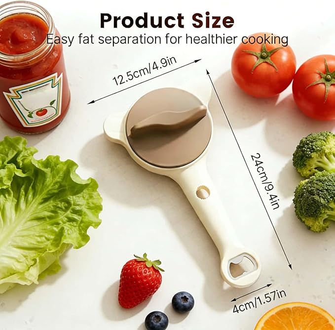 4-in-1 Jar Opener Adjustable Stainless Steel Lid Remover for Seniors and Those With Limited Strength Works, Fits Kitchen Beer, Sauces & Canned Goods（Purple）