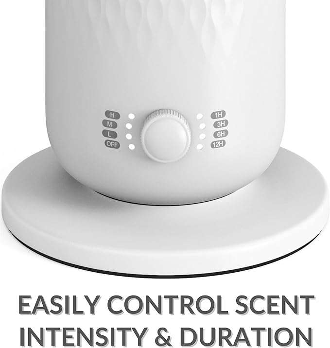 The AirScent Waterless Diffuser - Cold Air Scent Diffuser Oil Machine for Homes Offices Hotels and Spas - Aromatherapy Diffuser for Aesthetic Scenting - White - 4.05 Oz - Fragrance Oil Not Included