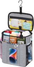 Lifewit Mesh Shower Caddy Bag Portable, Quick Dry Hanging Bathroom Organizer with PVC Phone Bag, College Dorm Room Essentials for Travel, Gym, Camping, Toiletry Tote for Women Men, Large, Grey