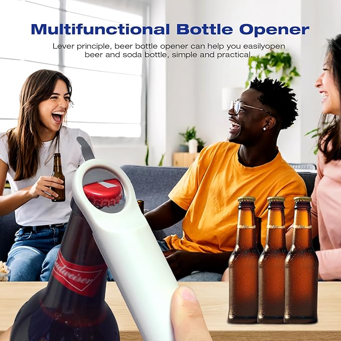 RAIN SPIRIT Multifunctional Retractable Bottle & Jar Opener - Adjustable Can Opener & Lid Gripper for Seniors, Weak Hands, and Arthritis,Jar Opener Bottle Opener and Lid Opener，Wine Opener Gadgets ﻿