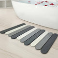 Foldable Stone Bath Mats for Bathroom, Super Absorbent Diatomaceous Earth Bath Mats, Quick Drying Non Slip Mat, 23.6 x 15.5 Inch Folding Grey Bath Stone Mat, Easy Storage and Compact.