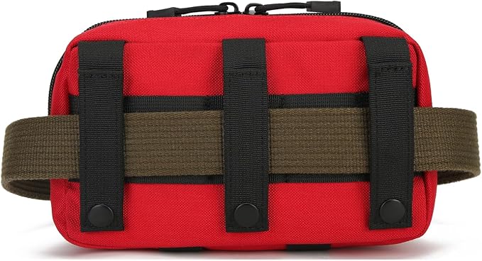 2 Pack Tactical Molle Admin Pouch with US Flag Patch and Keychain - Utility Laser Cut Tactical EDC Tool Pouch Bag Horizontal Modular Pouches Utility Tool Pouch