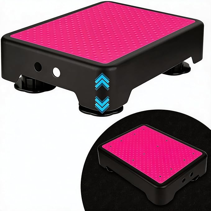Noctilucent Adjustable Step Stool for Seniors Adults, Bed Step Stools, 600 LBS Capacity Non-Slip Safety Step Platform Indoor and Outdoor for Adults, Step Stools Elderly Assistance at Night