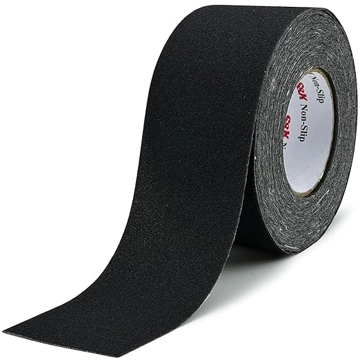 S&X Anti Slip Tape 3 Inch x 60 Ft, High Traction Grip Tape for Stairs Steps, Non-Skid Roll Non Slip Stair Tread Outdoor Indoor Waterproof, Weather-Resistant, Black