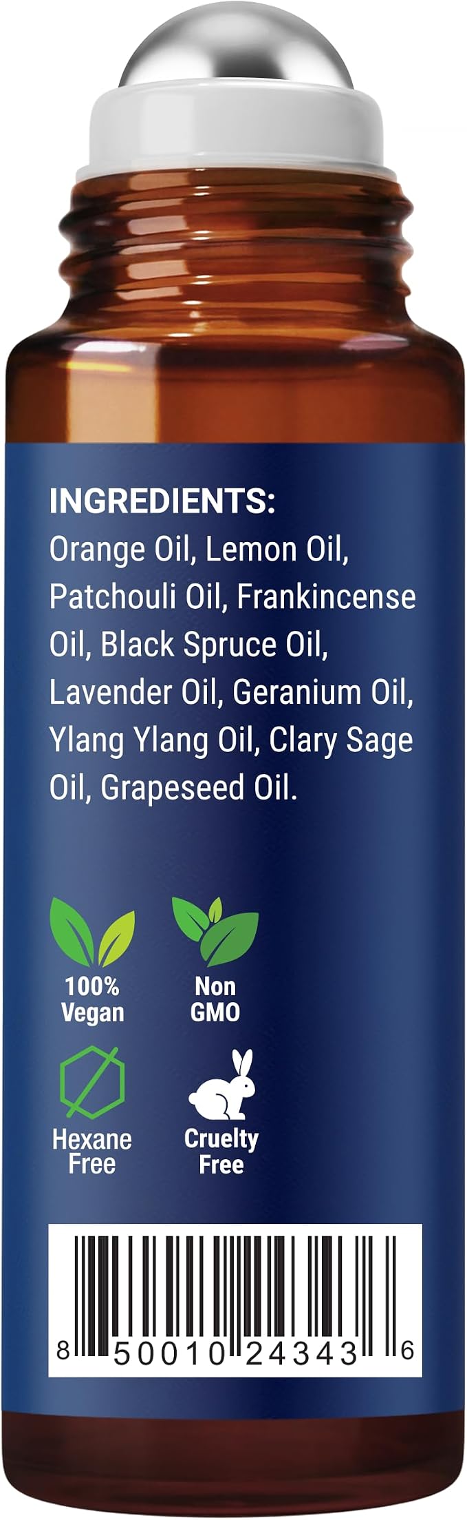 Organic Castor Oil and Frankincense Eye Roller 10 ml - Natural Essential Blend for Under Eye Puffiness & Fine Lines - Lightweight Roll On - Nexon Botanics