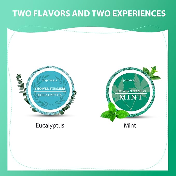 Eucalyptus & Mint Shower Steamers Aromatherapy with Essential Oils - 12 Pack Gifts for Women Men, Eucalyptus for Shower, Nasal Relief, Birthday Mothers Day Gifts for Mom Wife