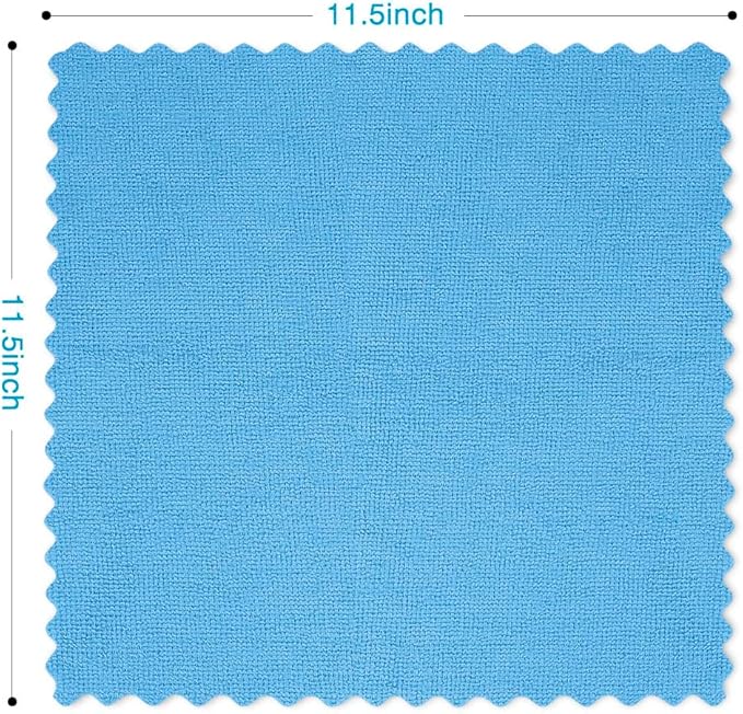 Orighty Cleaning Cloths Bulk, 150 Pack Shop Rags Reusable, Multi-Purpose Shop Towels for Cars, Microfiber Cleaning Rags for Automotive, Mechanic, Kitchen, Lint Free Towels 12x12 Inch, Blue