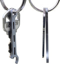 Gear Infusion Brew Soldier Bottle Opener - Thin Titanium Bottle Opener with Key Ring - Made in the USA (Sandblasted)