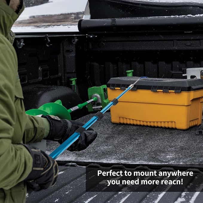 6FT Truck Cargo Grabber Telescoping Truck Bed Retriever Tool Multi-Use Truck Bed Tool Truck Accessori Extendable Reaching Tool Suited for Pickup Trucks SUVs Trailers RVs Boats Garages or Homes