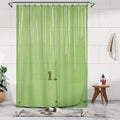 Barossa Design Extra Long Shower Curtain Liner with 3 Magnets - 72" x 84" XL, Waterproof PEVA Lightweight Shower Liner for Bathroom, PVC Free, Metal Grommets - Clear Green, 72x84