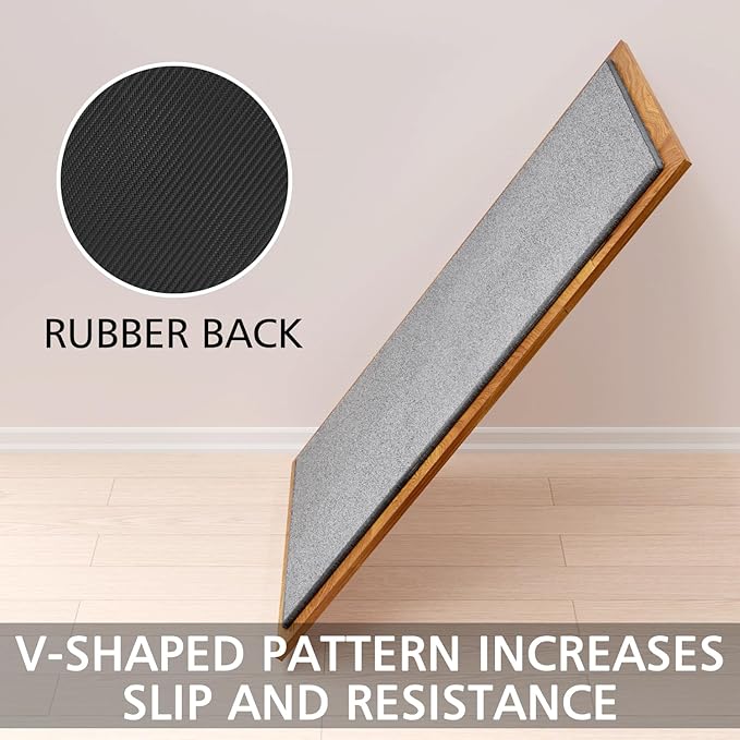 SUMLANS Kitchen Mat Set of 2 PCS, Cushioned Non Slip Rugs for Kitchen Floor, Absorbent Runner Comfort Standing Mats Washable for Kitchen, Office, Home (Grey-Velvet, 17.3"x47"+17.3"x30")