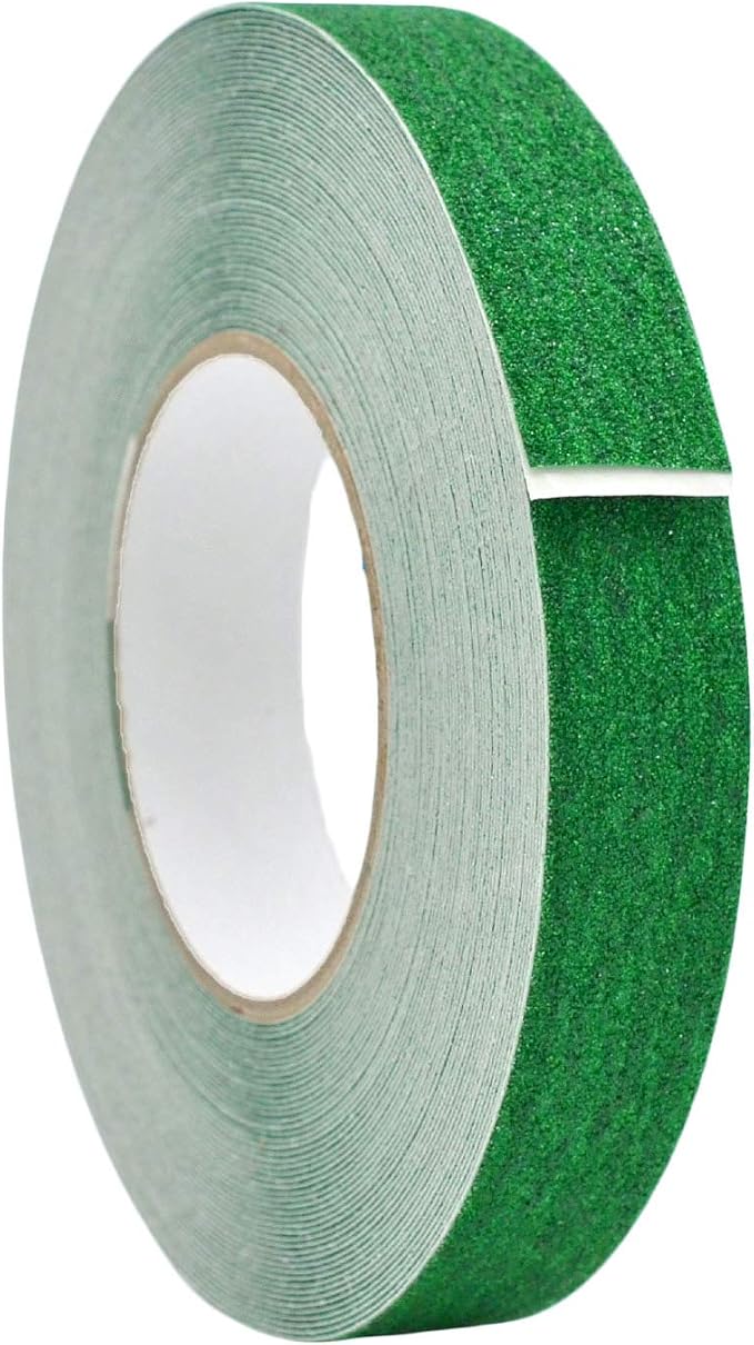 WOD Heavy Duty Anti Slip Tape Green - 1 inch x 60 ft. Non Skid Treads Weather Proof Indoor/Outdoor Traction Tape for No Slip Stairs ASTC32