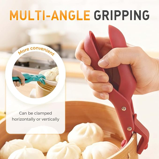 4 PCS Hot Plate Grippers, 2026 Upgraded Multi Purpose Hot Plate Gripper, Anti-Scald Bowl Dish Grippers for Kitchen