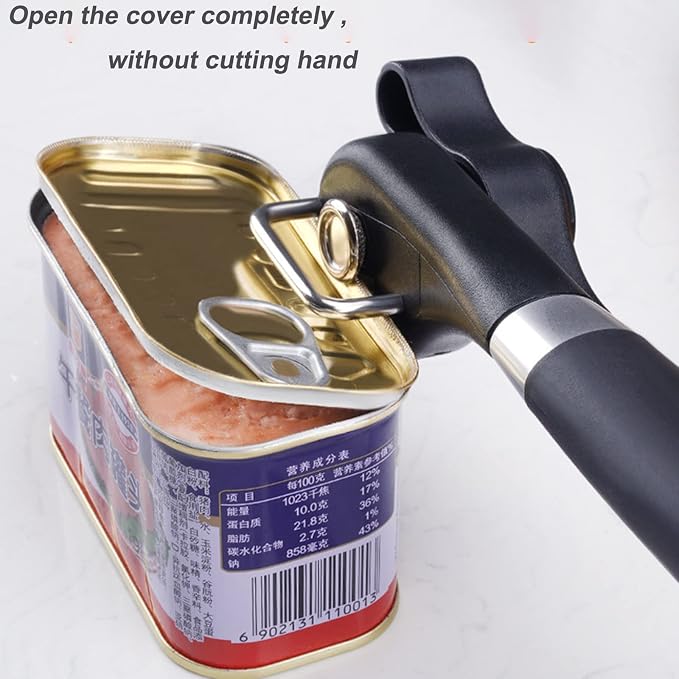 2025 New Professional Manual Can Opener, Can Openers for Seniors, Handheld Can Opener Smooth Edge, Hanging Portable Healthy Essential Kitchen Tool, Durable Classic Single Handle