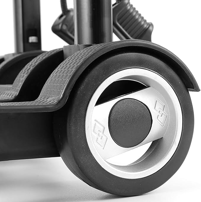 HOZEON Folding Hand Truck, 55 Lbs 25 KG Heavy Duty Solid Construction Utility Cart with 2 Wheels Bonus Bungee Cord,Lightweight Compact Portable Fold Up Dolly for Luggage, Travel, Black