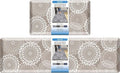 LuxStep Kitchen Mats for Floor,0.47 inch Thicker Cushioned Rug Anti-Fatigue Mats for Kitchen Decor Accessories,Waterproof Non-Slip Mats and Rugs Set for Office,Laundry 17.3"×29"+17.3"×60",Khaki