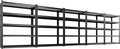 5-Pack Heavy Duty Garage Shelving for Large Storage & Garage Organization, 78"H x 46"W x 20"D 5-Tier Adjustable All Metal Wire Shelf for Tools, Storage Bins, Bulk Items, Warehouse & Workshop