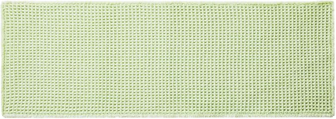 TYUU Waffle Runner Rug Bathroom, Boho Bathroom Rugs Non Slip Washable Long Super Absorbent Quick Dry Cute Bath Mat Farmhouse Bath Decor, 72"x24" Pale Green