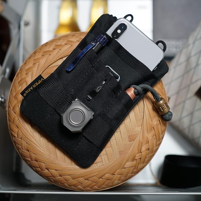 VIPERADE VE1 Pocket Organizer, EDC Pouch for Men, EDC Organizer Storage EDC Gears, Multitool Pocket Pouch Hold Your Flashlight/Pocket Knife, Pen, Notebook