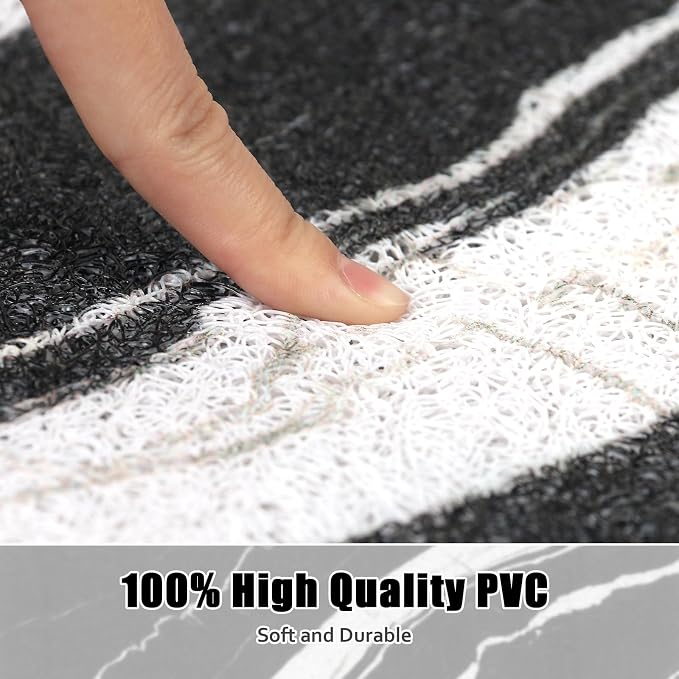 Square Shower Mat Non Slip: 24x24 Inch Shower mats for Inside Shower with Drain Hole in Middle, Super Soft PVC Loofah Massage Shower Floor Mat, Anti Slip Shower Stall Mat, Quick Drying