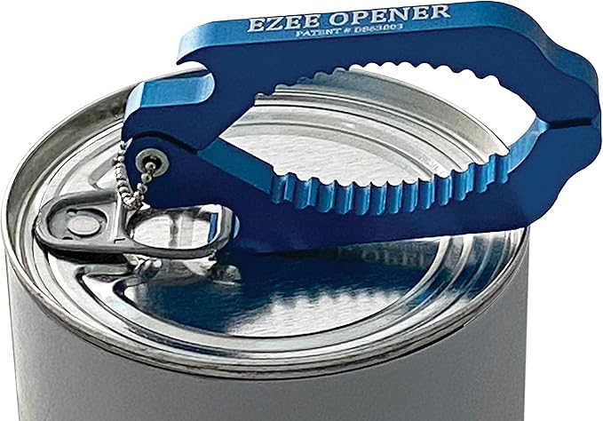 (Green) Aluminum Keychain Multi use opener - perfect for arthritis and weak hands - opens to 2 1/2" dia.