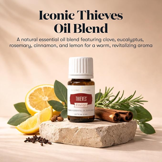 Thieves Vitality Essential Oil by Young Living, 5 Milliliters, Dietary