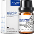HIQILI Bergamot Essential Oil for Diffuser, Skin, Hair, DIY, 100% Pure & Natural, Travel Size - 0.33 Fl Oz (10 mL)