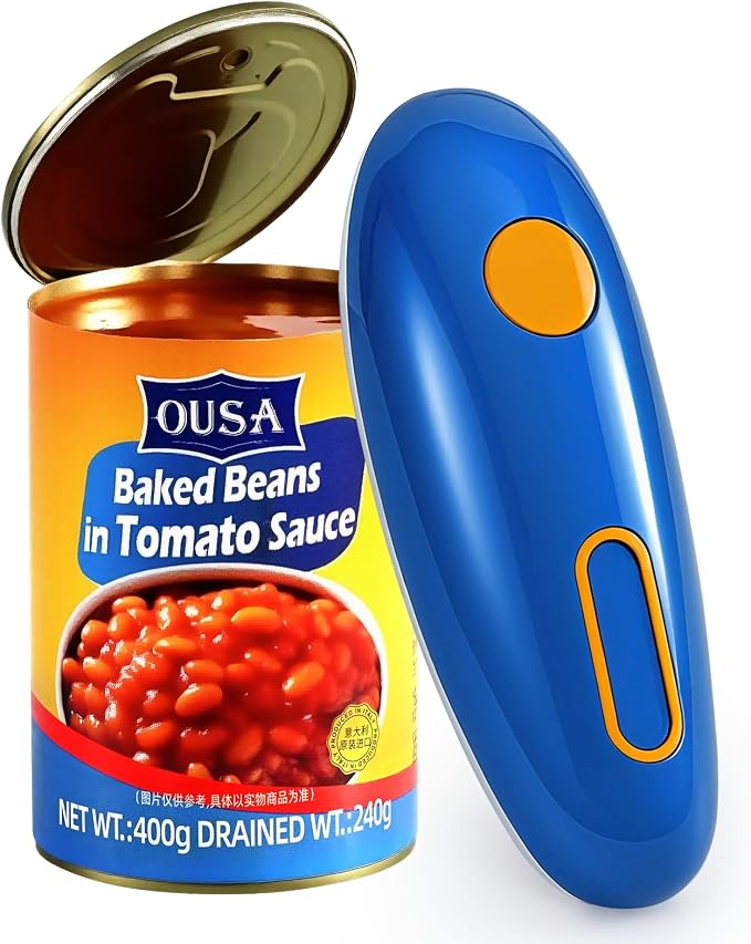 Electric Can Opener, Automatic Hands Free Operation, Smooth Edge, Battery Operated, Kitchen Gadget