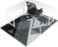 Office Chair Mat for Hardwood Floor & Tile Floor,48"X 60" Heavy Duty Desk Chair Mat for Hard Floors, Under Desk Rug for Rolling Computer Chair,Anti Slip,Low Pile Carpet Floor Protector-Triangle