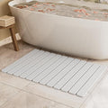 Large Stone Bath Mat 31.5 x 19.7in, Quick Dry Diatomaceous Earth Mats for Bathroom, Super Absorbent Foldable Bath Stone Mat, Non Slip, Dish Drying Mat for Kitchen Counter