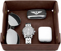 CASIRENA Faux Leather Valet Tray Organizer for Men - Catch-All Tray for Entryway Table Key, Wallet, Watch, Coin Change, Phone, Dresser EDC Dump Jewelry, Bedside Nightstand Desk-top