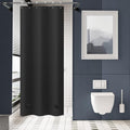 AmazerBath Stall Shower Curtain 36x72, Black Shower Curtain Plastic, Small Shower Curtain Liner Black Heavy Duty Thick PEVA, Walk in Shower Liner with 2 Weighted Stones and 6 Grommet Holes