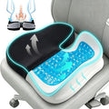 Seat Cushions for Office Chairs Wheelchair Cushion for Long Sitting Back Pain，Memory Foam Seat Car Computer Desk Chair Cushion，Coccyx Cushion for Tailbone Pain Relief Cushion Office Chair Black White