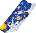 SHUCHING Blue Baby Bath Mat for Tub Non Slip-40 X 16Inch, Space Astronaut Bathtub Mat Anti Slip for Kids, Toddler Long Shower Mat for Bathroom Mold Free, Machine Washable