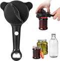 4-in-1 Jar Opener for Seniors with Arthritis – Adjustable Stainless Steel Lid Remover & Can Opener for Weak Hands, Fits All Jar Sizes & Bottle Caps, Makes Opening Easy – Kitchen Must-Have